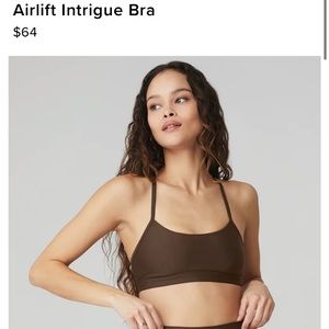 Alo Yoga Airlift Intrigue bra in Espresso XS